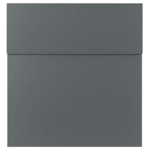 Design-Briefkasten Basalt-grau (RAL 7012) MOCAVI Box 570 hochwertiger Wand-Postkasten groß modern wetterfest rostfrei deutsche Markenqualität