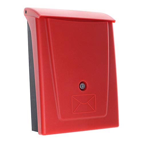 Profirst Briefkasten Mail PM 780 Zylinderschloss mit 2 Schlüssel Kunststoff Postkasten BxH 25x34 mm inkl. Befestigungsmaterial