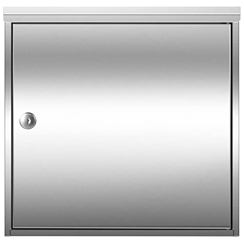 Edelstahl-Briefkasten Max Knobloch Chicago Briefkasten Edelstahl D2100 Postkasten 12 Liter