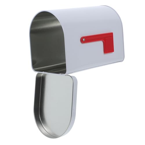 PartyKindom Geschenkpostkasten Puppenhaus Briefkasten Blechbriefkasten für Großer Postfach große Briefkästen für draußen Postfächer Metallbriefkästen für draußen Mailbox Post Weißblech