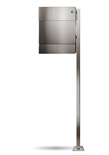 Letterman 5 Briefkasten Radius Design edelst./pfosten/klingel/B lau