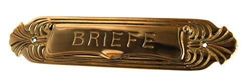 Graf von Gerlitzen Antik Messing Tür Briefkasten Briefschlitz Briefeinwurf L4P