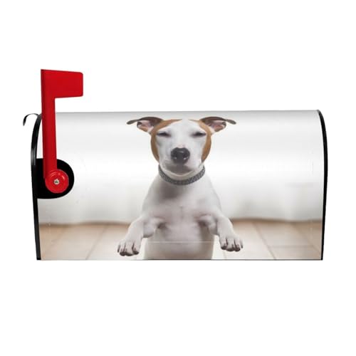 Willkommensbriefkasten-Ab deckung, lustiger Yoga-Welpe, Hund, magnetische Briefkasten-Abdeckung, dekorativer Urlaub, Briefkasten, Abdeckung für Zuhause, Outdoor, Garten, dekorativ