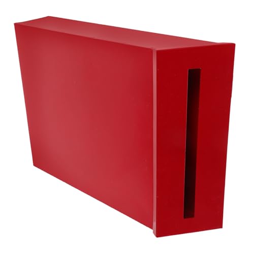 Anneome Vintage Wandbriefkasten aus Amerikanischem Stahlblech Wetterfester Robuster Briefkasten zur Wandmontage Rustikaler Farmhouse Stil Dekorativer Roter Postkasten für Zuhause und Büro