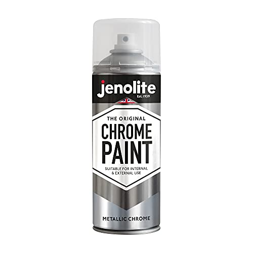 JENOLITE Chrom-Sprayfarbe | Chromeffekt | glatte Chromoberfläche, geeignet für den Innen- und Außenbereich | 400ml