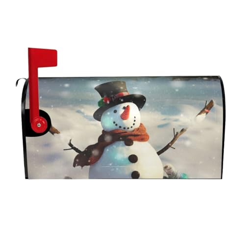 Willkommensbriefkasten-Ab deckung, lustiger Schneemann, magnetische Briefkasten-Abdeckung, dekorativer Urlaub, Briefkasten, Abdeckung für Zuhause, Outdoor, Garten, dekorativ