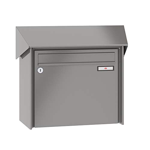 RENZ/Prisma/Aufputz-Brief kastenanlage Wand-Briefkasten/RAL-Farb e 9007 / Volumen 17 L/Dein-Briefkasten.de