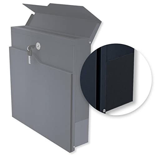 Metzler Anthrazit Abdeckung für Zeitungsfach beidseitig verwendbar für Metzler Briefkästen