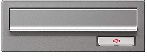 RENZ/Mauerdurchwurf-Brief kasten Durchwurf-Postkasten/RAL- Farbe/Kastenbreite 300 mm/Tiefe 180-250 mm/Stahl - RSK-Klappe mit RSA2-Klingel & Namensschild/Dein-Briefka sten.de