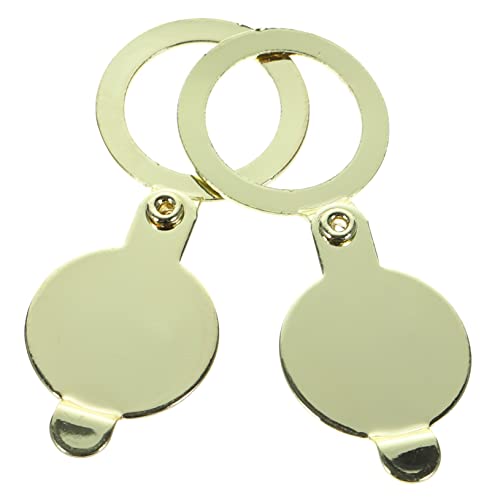 SOIMISS 2 Stück Katzenauge zurück Tür stoppt Guckloch-Sichtschutz Schlösser Kabel Reisetürschloss Tor Außenkamera Herdabdeckplatte Türspion-Abdeckung Gucklochabdeckung für Wohnungen Kupfer