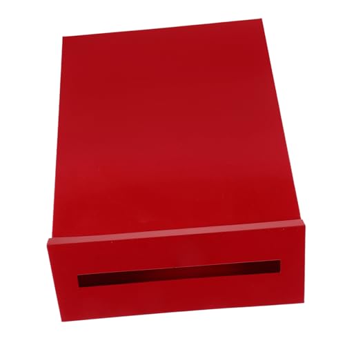 Veemoon Retro Wandbriefkasten Aus Langlebigem Amerikanischem Weißblech Roter Vintage Eisen Briefkasten Im Landhausstil Wandmontiert Für Außenbereich Und Büro Dekorativer Rustikaler Briefhalter