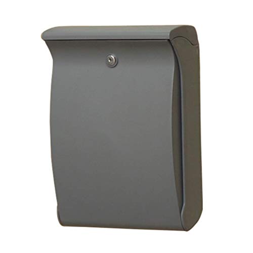 Briefkästen für die Wandmontage Moderner abschließbarer Briefkasten für die Wandmontage Wasserdichter Briefkasten für den Außenbereich UV-Briefkasten aus Kunststoff mit Schlüsseln, weiß, grau, schwarz