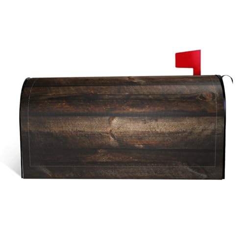 Briefkastenabdeckung aus Holz, für Garten, Außenbereich, Hof, Briefkasten, Abdeckung für alle Jahreszeiten, Braun