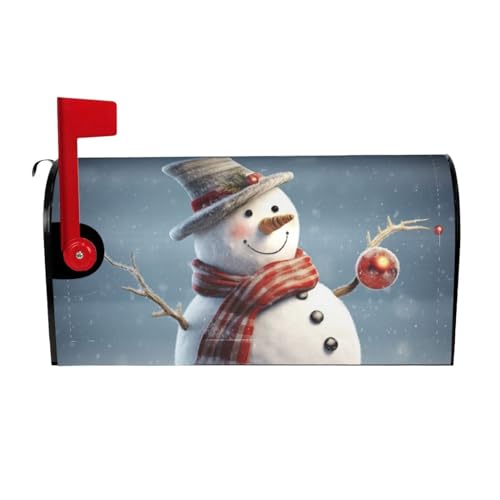 Willkommensbriefkasten-Ab deckung, lustiger Weihnachts-Schneemann, magnetische Briefkasten-Abdeckung, dekorativer Urlaub, Briefkasten, Abdeckung für Zuhause, Outdoor, Garten, dekorativ