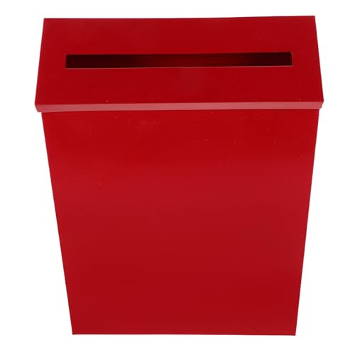 Healeved Retro Wandbriefkasten aus Amerikanischem Weißblech Roter Vintage Briefkasten im Landhausstil Dekorativer und Langlebiger Wandbriefhalter für Innen und Außenbereich