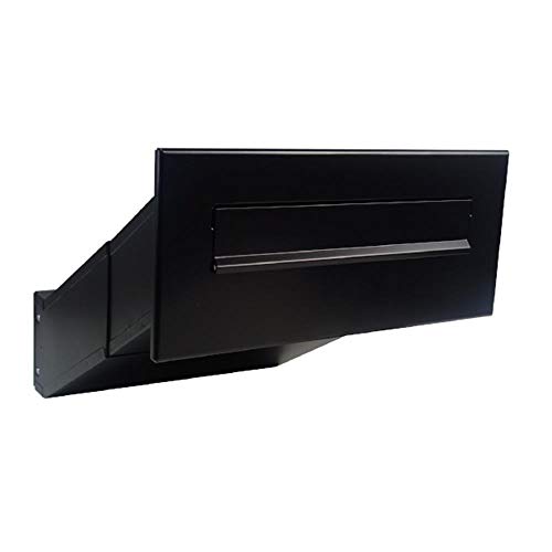 D-041 Schwarz (RAL 9005) Mauerdurchwurf Briefkasten (Tiefe: 23-38 cm) - LETTERBOX24.de