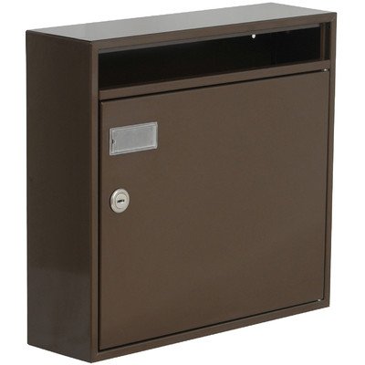 Max Knobloch Wandbriefkasten Memphis braun S2210-BR Briefkasten braun 12 Liter