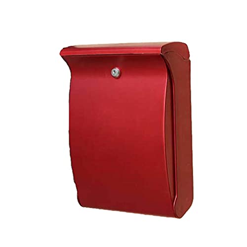 Wandmontierte Vorschlagsbox ABS Outdoor Anti-UV Kunststoff Briefkasten Briefkasten Schloss Design Mitarbeiter Vorschlag Box (Farbe: Schwarz)