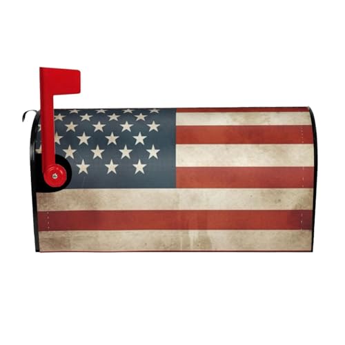 Willkommensbriefkasten-Ab deckung, Vintage, amerikanische USA-Flagge, magnetische Briefkasten-Abdeckung, dekorativer Urlaub, Briefkasten, Abdeckung für Zuhause, Outdoor, Garten, dekorativ