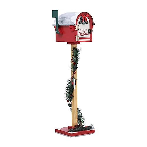 Kreativer Briefkasten aus Holz, Briefkasten mit mittlerer Kapazität, niedlicher Weihnachts-Paketkasten, Briefkästen für die Mastmontage am Straßenrand