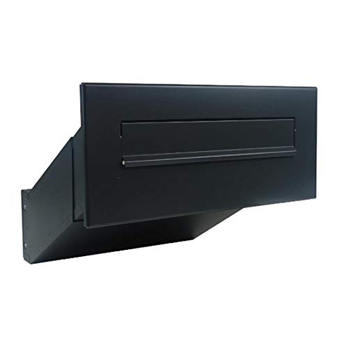 D-042 Anthrazit (RAL 7016) Mauerdurchwurf Briefkasten (Tiefe: 35-50 cm) - LETTERBOX24.de