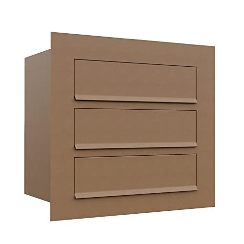 Einbaubriefkasten Como for Three in Rost