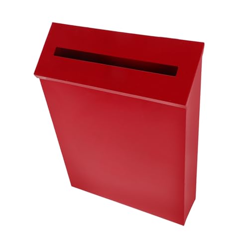 OSALADI Vintage Metall Wandbriefkasten Aus Amerikanischem Weißblech Wetterfester Retro Briefkasten Für Außen Dekorative Postbox Mit Einfacher Montage Für Zuhause Büro Und Garten