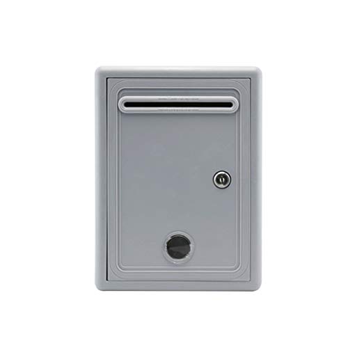 KONGY Briefkasten, Englisch-Style Mailbox Wandhalterung Zuhause Büro Wohnung Letterbox Letterbox (Farbe : Grau)