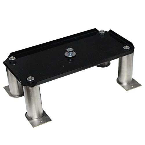 Standfuß Briefkasten Safepost Stativ 270 A Edelstahlfuß zum Aufschrauben schwarz Paket-Briefkasten-Stände r