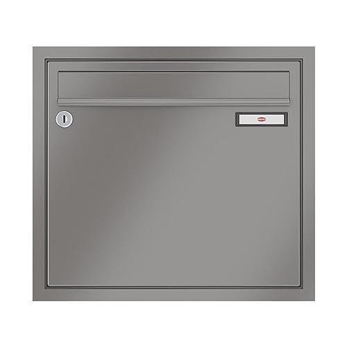 RENZ/Eckrahmen/Unterputz- Briefkastenanlage Einbau-Briefkasten/RAL-Fa rbe 9007 / Volumen 17 L/Dein-Briefkasten.de