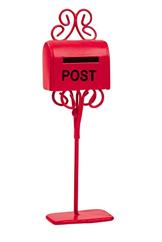Mini Mail-Box/Briefkasten ca. 11 cm rot Hobbyfun