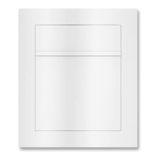 Metzler moderner Unterputz Briefkasten Weiß Einbaubriefkasten Pulverbeschichtet, in Verkehrsweiß RAL9016 , hochwertiger Wandbriefkasten Anthrazitgrau , Postkasten
