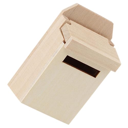OSALADI Box Miniatur-Briefkasten Aus Holz Briefkasten Aus Holz Briefkasten Aus Holz Puppenhaus Briefkasten Aus Holz Mini-Briefkasten Aus Holz Mini-Briefkasten Aus Holz