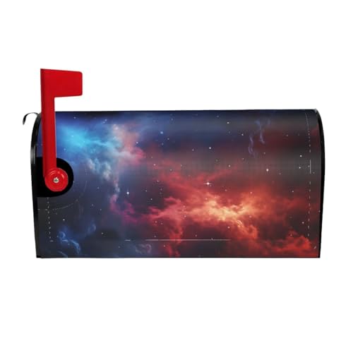 Willkommensbriefkasten-Ab deckung, rot, blau, Galaxie, magnetische Briefkasten-Abdeckung, dekorative Urlaubs-Briefkasten-Abdec kung für Zuhause, Outdoor, Garten, dekorativ