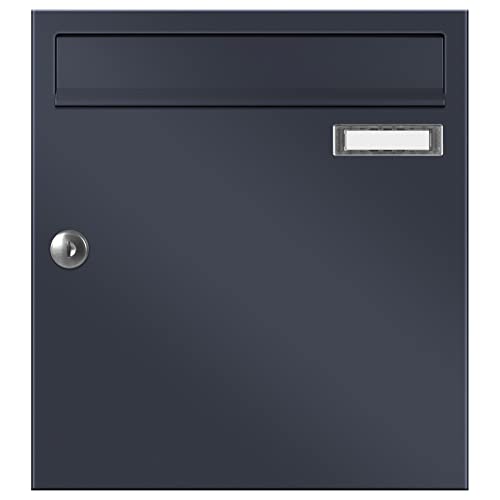 Moderner Briefkasten Max Knobloch Fargo 2 Briefkasten anthrazit S5010-7016 10 Liter Postkasten anthrazit-grau RAL 7016