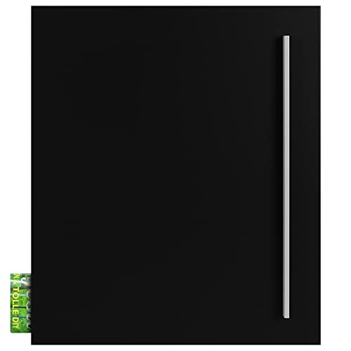 Design-Briefkasten schwarz matt mit Zeitungsfach MOCAVI Box 110 modern, groß, rostfrei, deutsche Qualität, Postkasten mit Zeitungsrolle RAL 9005