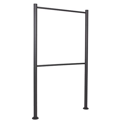  für 6 Briefkästen Standfuß aus Stahl in inkl. Montagematerial