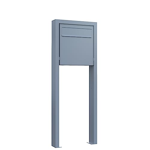 Zaunbriefkasten, Design Zaunbriefkasten Latina Stand in Grau Metallic - Bravios
