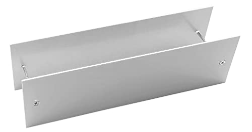 Sondermodell Briefeinwurf-Abdeckung-Fa lls der Einwurf nicht mehr benutzt werden soll-Alu.-Edelstahloptik- Lochabdeckung -Briefschlitz-Briefklappe (silber 310 x 85 x 2 mm)