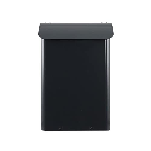 Wand-Briefkasten Safepost 14 Briefkasten anthrazit-grau (RAL 7016) Sicherheits-Briefkasten mit doppeltem Dach Aufputz-Postkasten