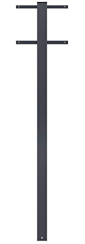 MOCAVI Stand 510 Briefkasten-Ständer anthrazit-grau (RAL 7016) Standfuß zum Einbetonieren matt, Freistellung, Briefkastensäule, dunkel-grau