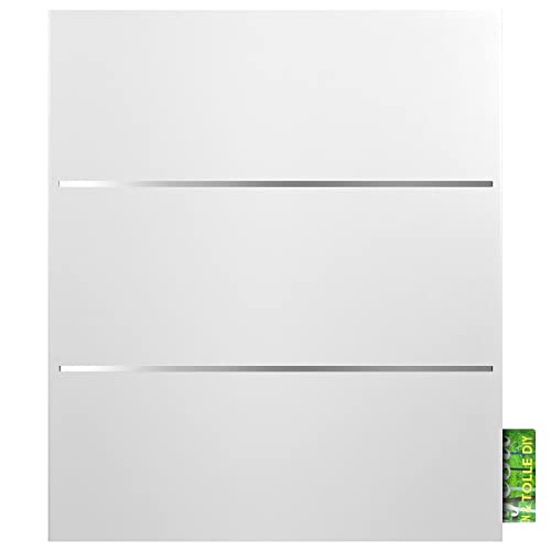 Briefkasten weiß mit Zeitungsfach (RAL 9003) MOCAVI Box 141R Postkasten Edelstahl-Detail V2A Wand-Briefkasten mit Zeitungsrolle groß modern deutsche Marken-Qualität DIN A4