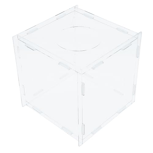 Operitacx 1 X Box Transparent Lotterie-Box Briefkasten Mit Schloss Kunststoff-Briefkasten Verlosungsboxen Für Tickets Transparente Vorschlagsbox Kommentarbox Acryl-Lotterie-Box