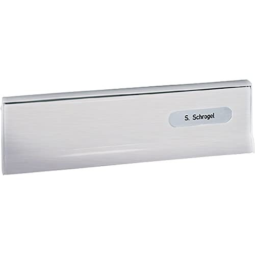 RENZ Einwurfklappe zu Tür-Durchwurfbriefkasten , 260 x 82 mm, silber eloxiert