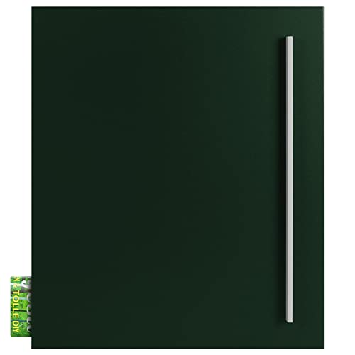 Design-Briefkasten mit Zeitungsfach tannen-grün (RAL 6009) MOCAVI Box 110 Postkasten mit Zeitungsrolle Wandbriefkasten groß modern deutsche Qualität DIN A4