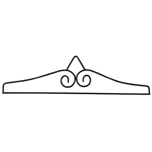 Jorzer Banneraufhänger Quiltaufhänger für Wandbehänge 14,6x3,7 Zoll Eisen-Banneraufhänger mit Abnehmbarer Stange Flaggenaufhänger für Wände Briefkästen Türen usw. Schwarz