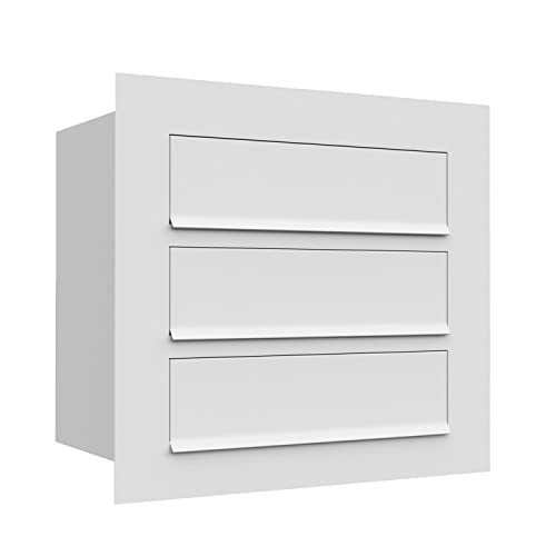 Einbaubriefkasten Como for Three in Weiß