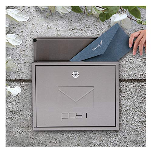 Briefkasten Mit Zeitungsfach Postfach Postkasten Outdoor Edelstahl Villa Klassen Vorschlag Box Wand Mit Schloss Mental Letter Box 305x245x85mm