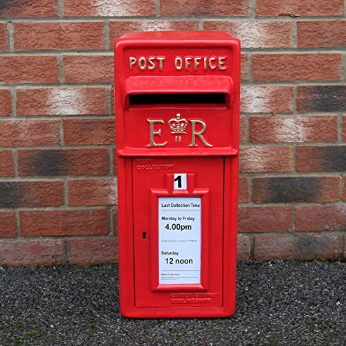 Briefkasten im englischen Stil Postkasten rot Wandbriefkasten Standbriefkasten Post Box Gusseisen