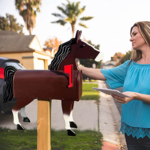 Einzigartiger Briefkasten für Pferde, Kuh, Huhn, lustige Tiere, individuelles Wetter, Briefkasten-Skulpturen, kreatives personalisiertes Design